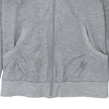 Womens UK Size S adidas Grey Full Zip Hoodie