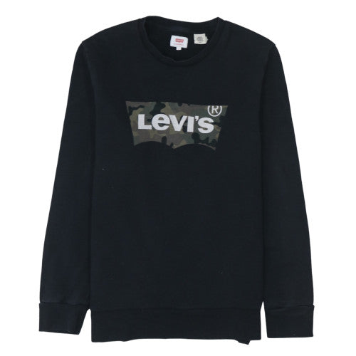 Mens UK Size S Levi's Black Pullover Sweatshirt