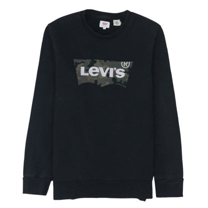 Mens UK Size S Levi's Black Pullover Sweatshirt