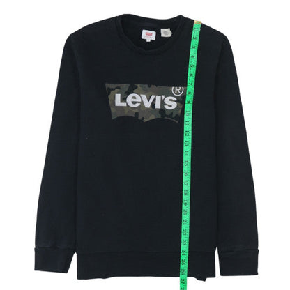 Mens UK Size S Levi's Black Pullover Sweatshirt