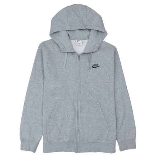 Mens UK Size M Nike Grey Full Zip Hoodie