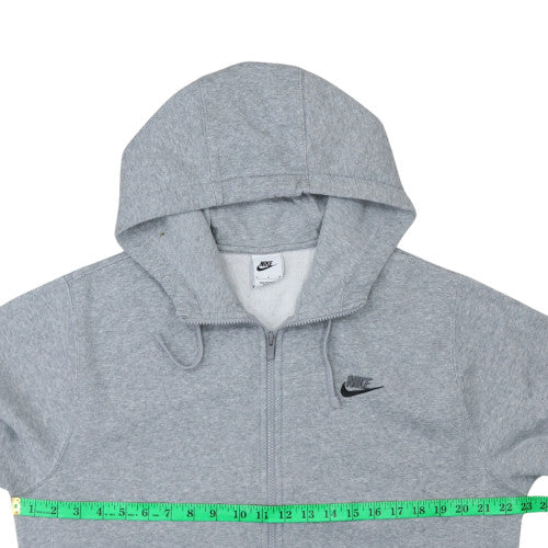 Mens UK Size M Nike Grey Full Zip Hoodie