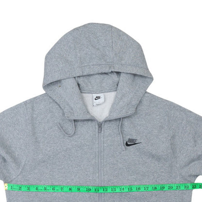 Mens UK Size M Nike Grey Full Zip Hoodie