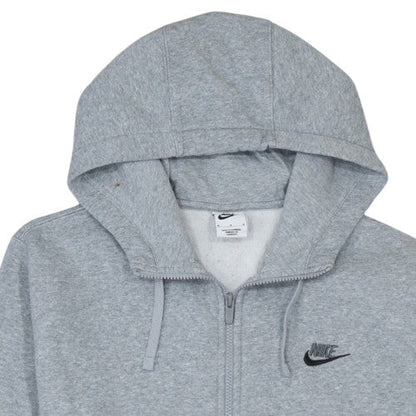 Mens UK Size M Nike Grey Full Zip Hoodie