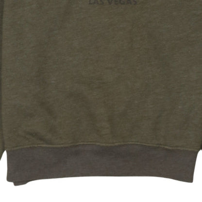 Mens UK Size M Hard Rock Cafe Green Pullover Sweatshirt