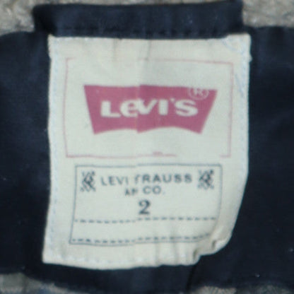Levi's Womens Blue Hooded Parka Jacket Size 12 Lined Winter Coat