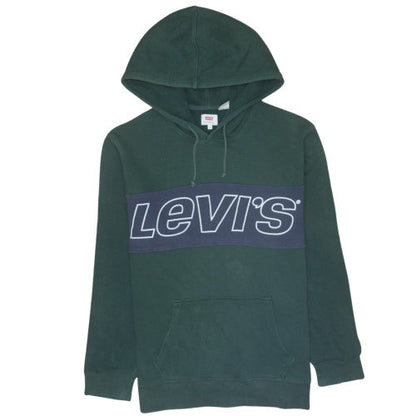 Mens UK Size L Levi's Green Pullover Hoodie