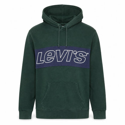 Mens UK Size L Levi's Green Pullover Hoodie