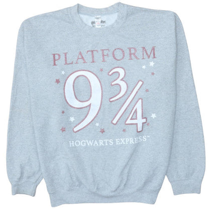 Womens UK Size 16-18 Harry Potter Grey Pullover Sweatshirt
