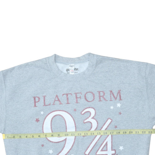 Womens UK Size 16-18 Harry Potter Grey Pullover Sweatshirt