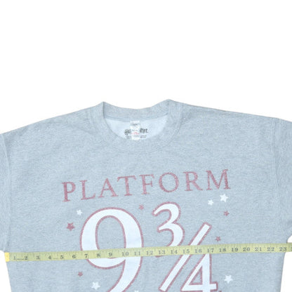 Womens UK Size 16-18 Harry Potter Grey Pullover Sweatshirt