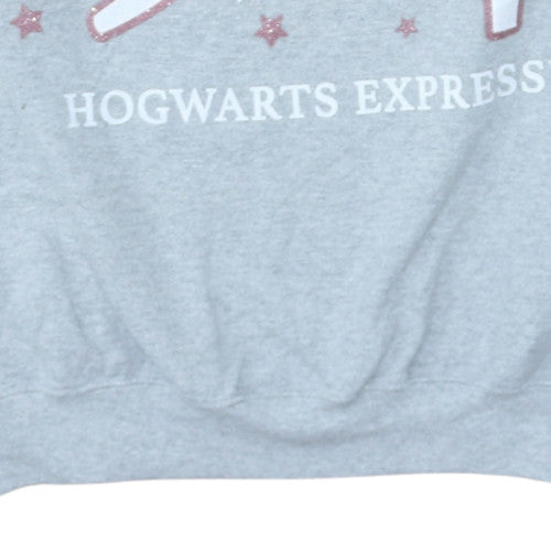 Womens UK Size 16-18 Harry Potter Grey Pullover Sweatshirt