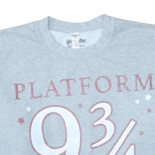 Womens UK Size 16-18 Harry Potter Grey Pullover Sweatshirt