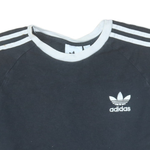 Adidas Men's Black Short Sleeve Crew Neck Sports T-Shirt M