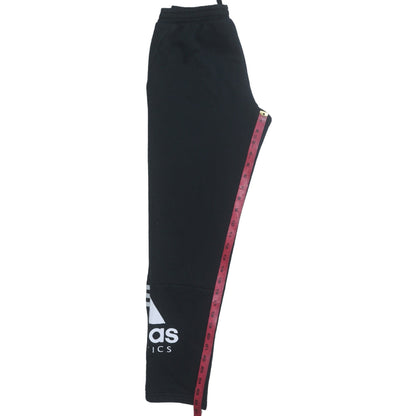 Adidas Boys Black Jogger Activewear Sweatpants 12 Years Fleece Tapered Fit