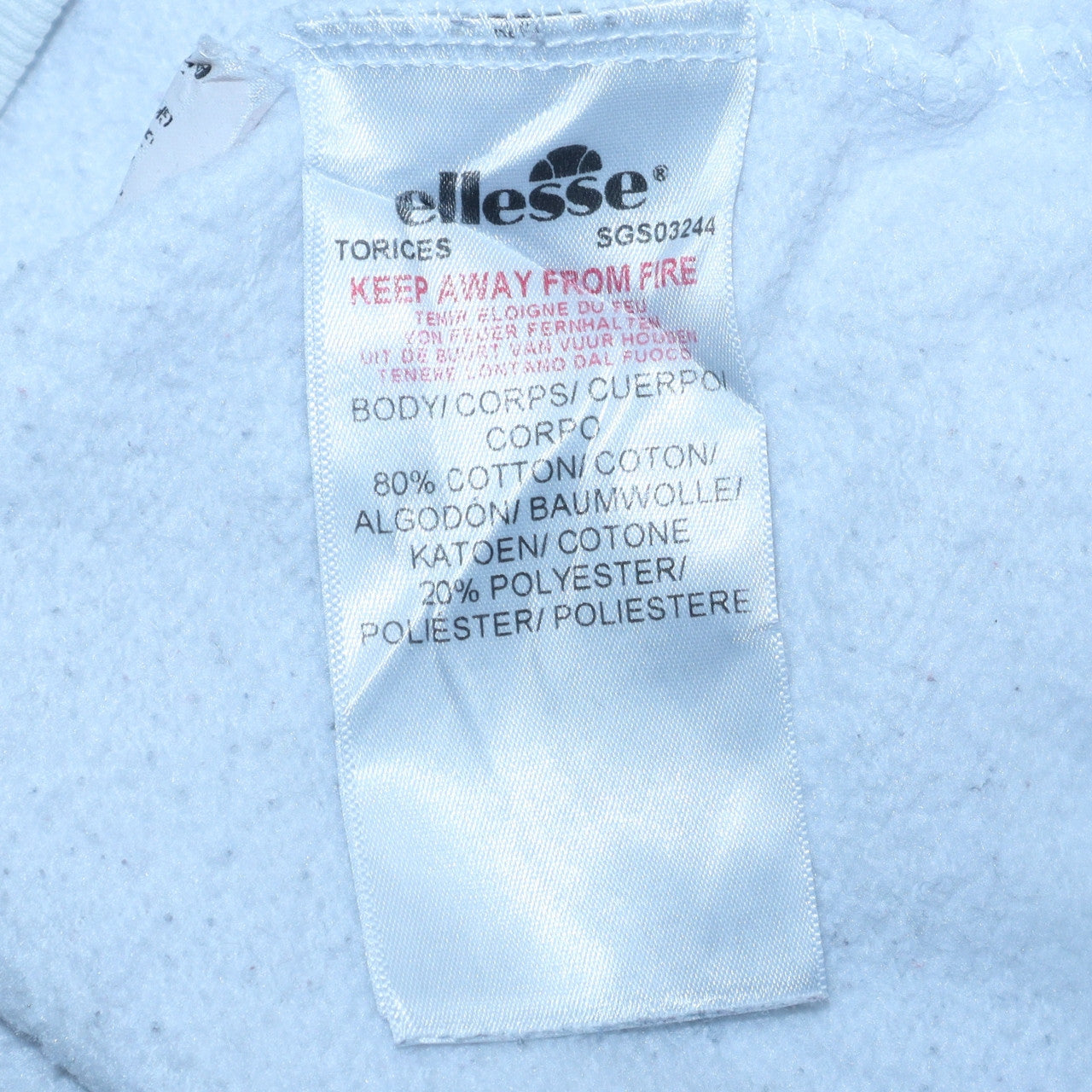 Womens UK Size 14 Ellesse White Pullover Hoodie