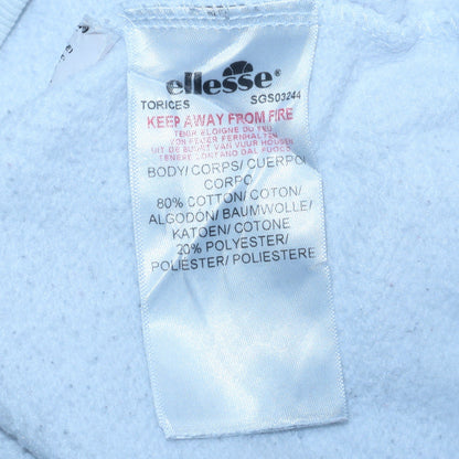 Womens UK Size 14 Ellesse White Pullover Hoodie