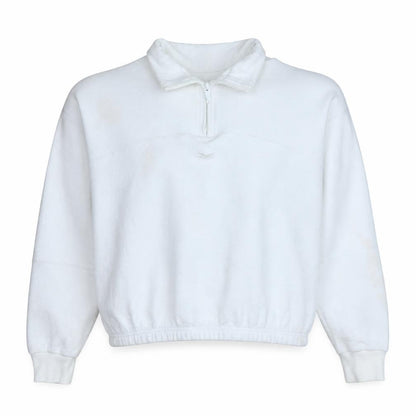Womens UK Size M Reebok White Pullover Sweatshirt