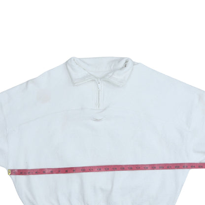 Womens UK Size M Reebok White Pullover Sweatshirt