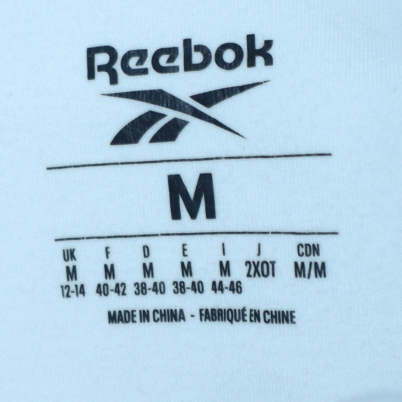 Womens UK Size M Reebok White Pullover Sweatshirt