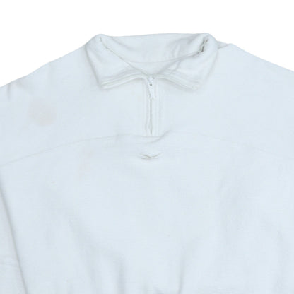 Womens UK Size M Reebok White Pullover Sweatshirt