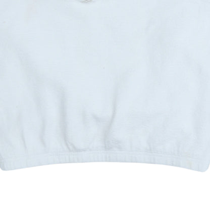 Womens UK Size M Reebok White Pullover Sweatshirt