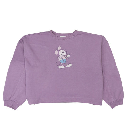 Womens UK Size L Disney Purple Pullover Sweatshirt