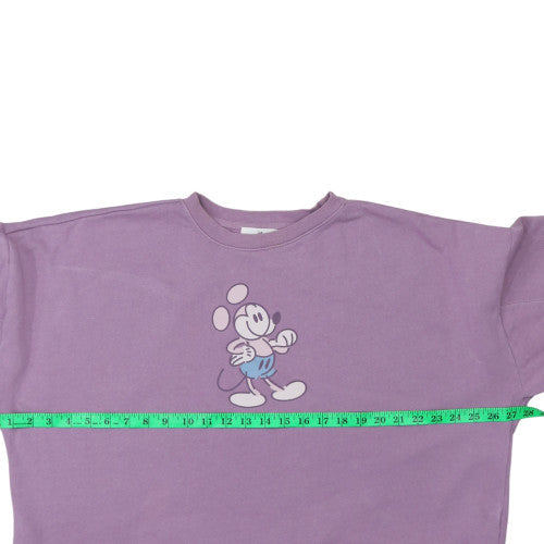 Womens UK Size L Disney Purple Pullover Sweatshirt