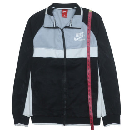 Nike Men's Black & Grey Track Jacket Size L Full Zip Polyester