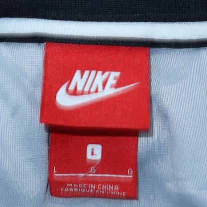 Nike Men's Black & Grey Track Jacket Size L Full Zip Polyester