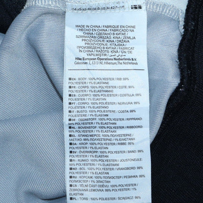 Nike Men's Black & Grey Track Jacket Size L Full Zip Polyester