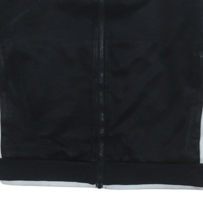 Nike Men's Black & Grey Track Jacket Size L Full Zip Polyester