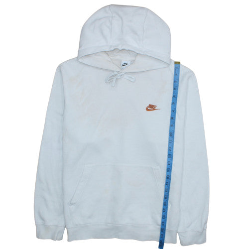 Mens UK Size L Nike White Pullover Hoodie