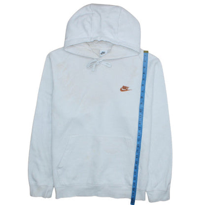 Mens UK Size L Nike White Pullover Hoodie