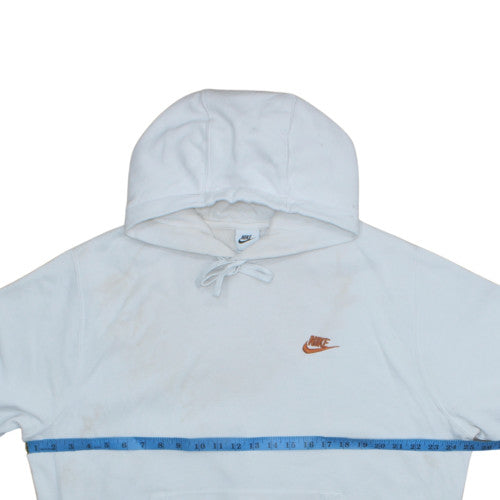 Mens UK Size L Nike White Pullover Hoodie