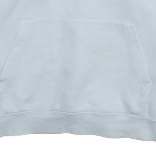 Mens UK Size L Nike White Pullover Hoodie
