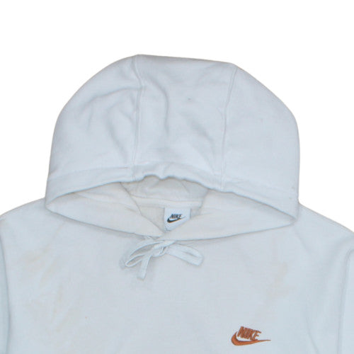 Mens UK Size L Nike White Pullover Hoodie