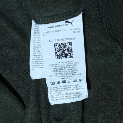 Mens UK Size M Puma Green Full Zip Hoodie