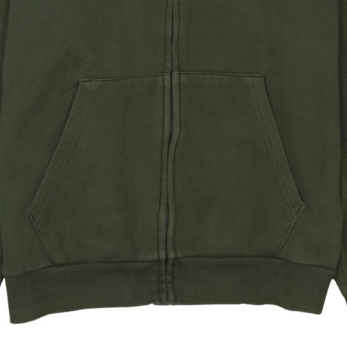 Mens UK Size M Puma Green Full Zip Hoodie