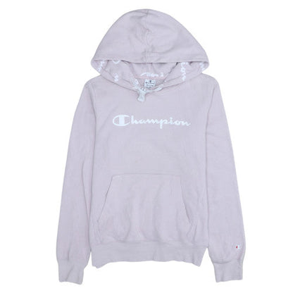 Womens UK Size M Champion Pink Pullover Hoodie