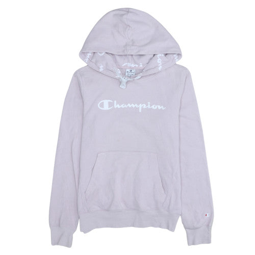 Womens UK Size M Champion Pink Pullover Hoodie