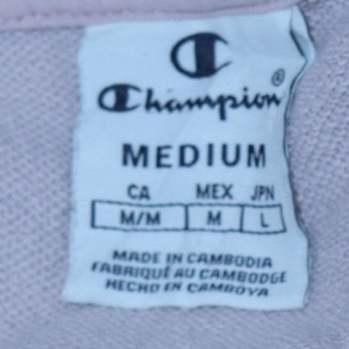Womens UK Size M Champion Pink Pullover Hoodie