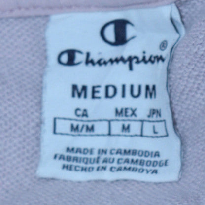 Womens UK Size M Champion Pink Pullover Hoodie