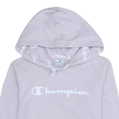Womens UK Size M Champion Pink Pullover Hoodie