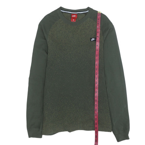 Mens UK Size S Nike Green Pullover Sweatshirt