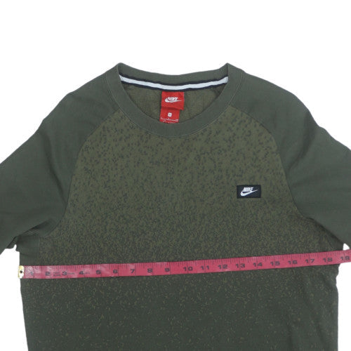 Mens UK Size S Nike Green Pullover Sweatshirt