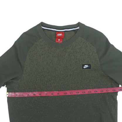 Mens UK Size S Nike Green Pullover Sweatshirt