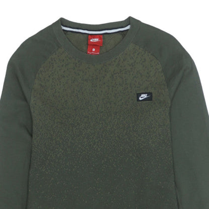 Mens UK Size S Nike Green Pullover Sweatshirt