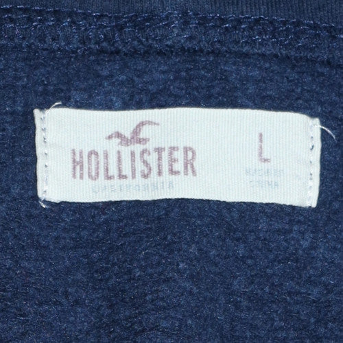 Womens UK Size 14 Hollister Blue Full Zip Hoodie