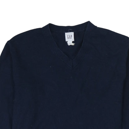 Gap Men's Blue V-Neck Long Sleeve Pullover Sweatshirt Size S